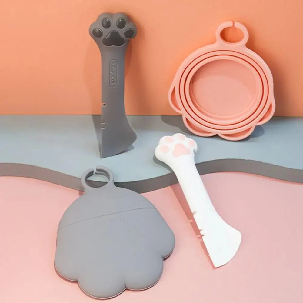 Cuillère En Silicone Chat et Chien Design