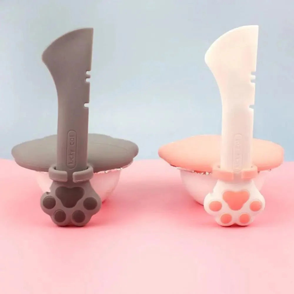 Cuillère En Silicone Chat et Chien Design