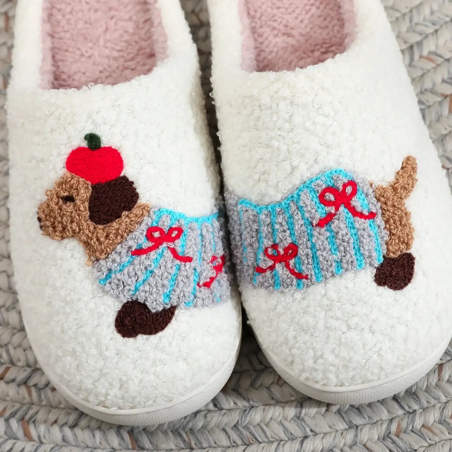 Chaussons Chien Teckel Chaud Et Confortable
