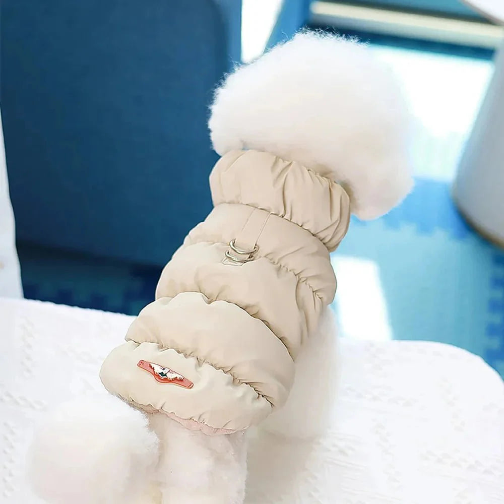 Manteau rembourré doux et chaud pour chat et chien