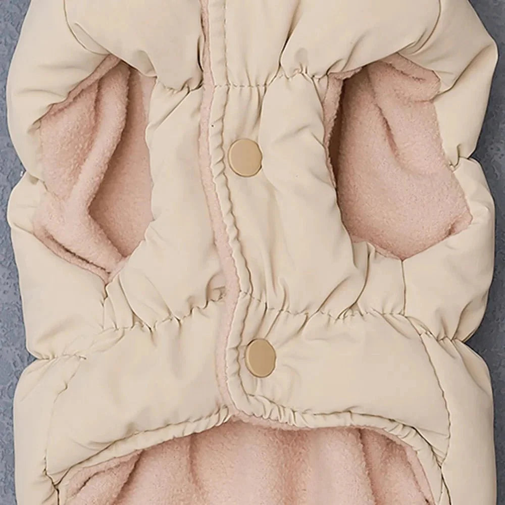 Manteau rembourré doux et chaud pour chat et chien