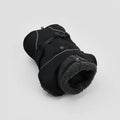 Manteau chaud pour lévrier noir avec doublure en fourrure pour les journées froides