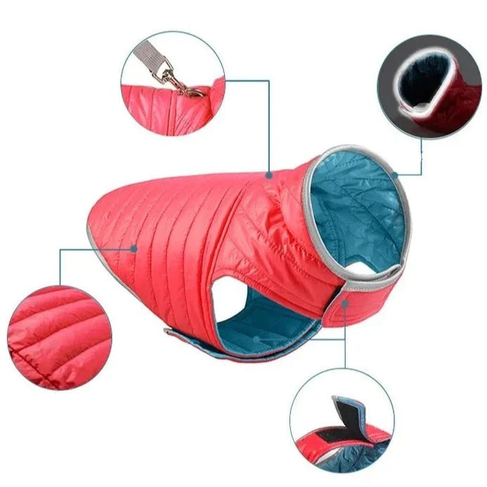 Manteau Chien Velcro