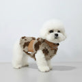 Manteau fausse fourrure pour petit chien Oscar et Plume avec design tendance pour garder votre animal au chaud