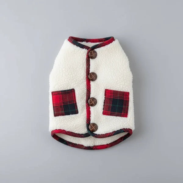 Manteau Polaire Sans Manche De Noël Pour Chien