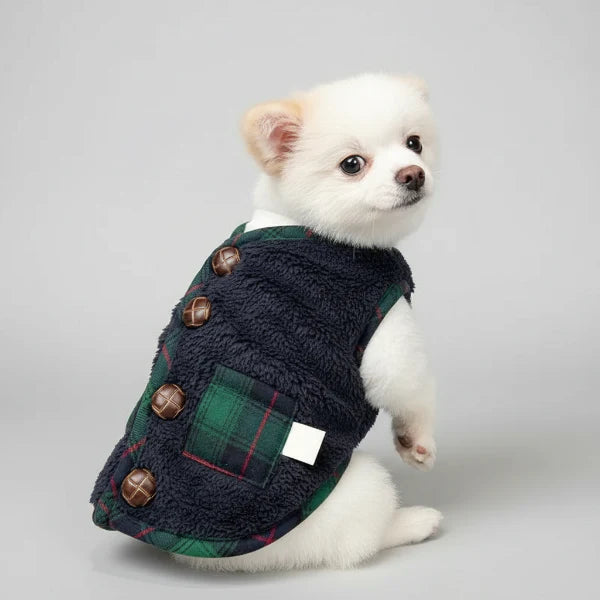 Manteau Polaire Sans Manche De Noël Pour Chien