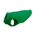 Manteau résistant pour chien en polaire verte avec fermeture éclair et design confortable