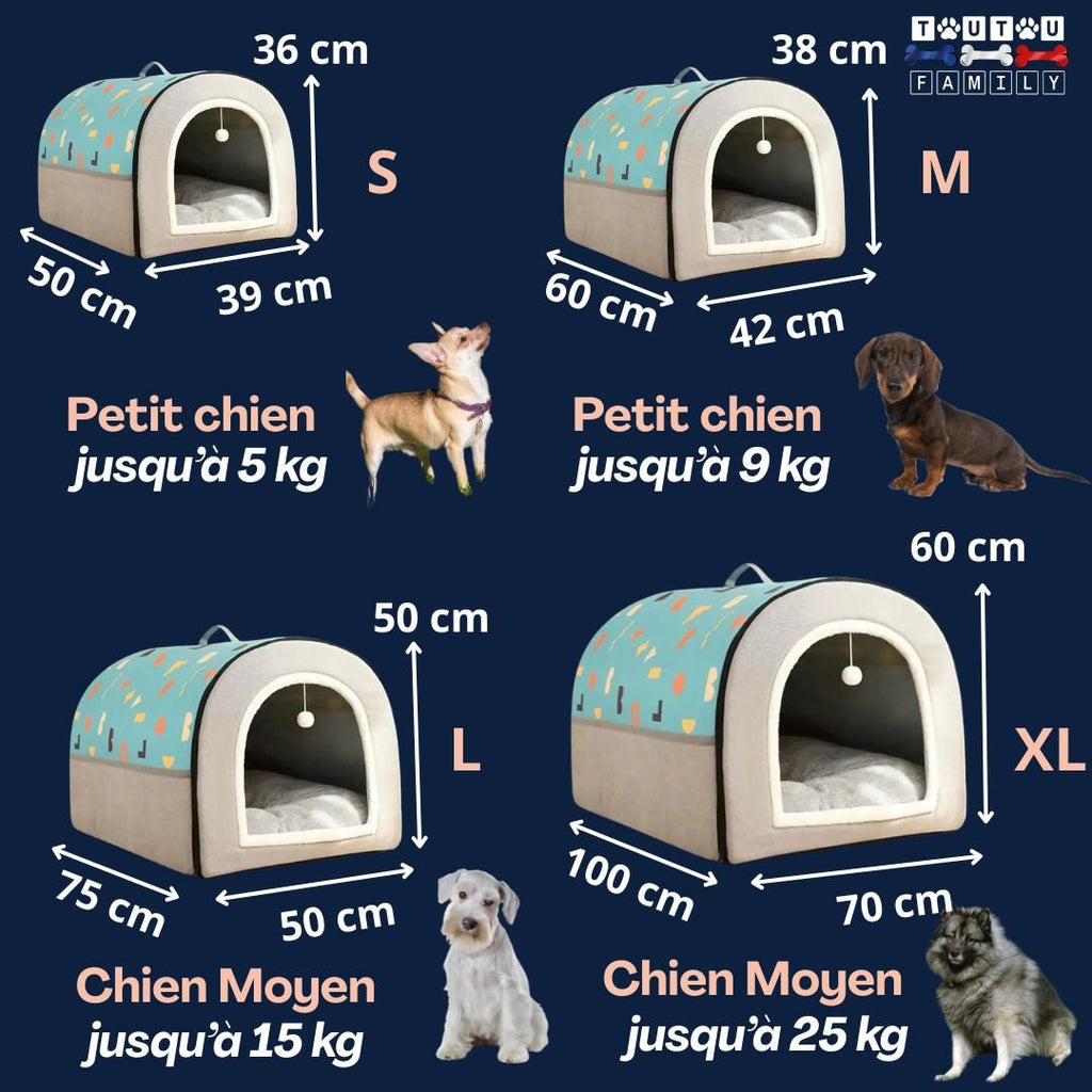 Niche chien interieur - GrotteToutou™