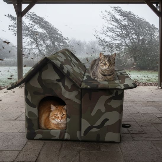 NICHE EXTERIEUR CHAT SPACIEUSE
