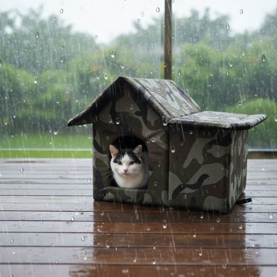 NICHE EXTERIEUR CHAT SPACIEUSE
