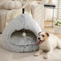 NICHE POUR CHIEN INTÉRIEUR IGLOOCOZY™ – MAISON GRIS ÉLÉGANTE