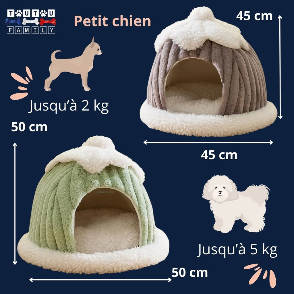 Niche interieur pour chien - GrotteToutou™