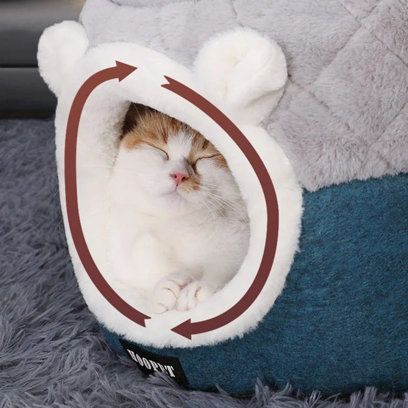 pouf chat niche