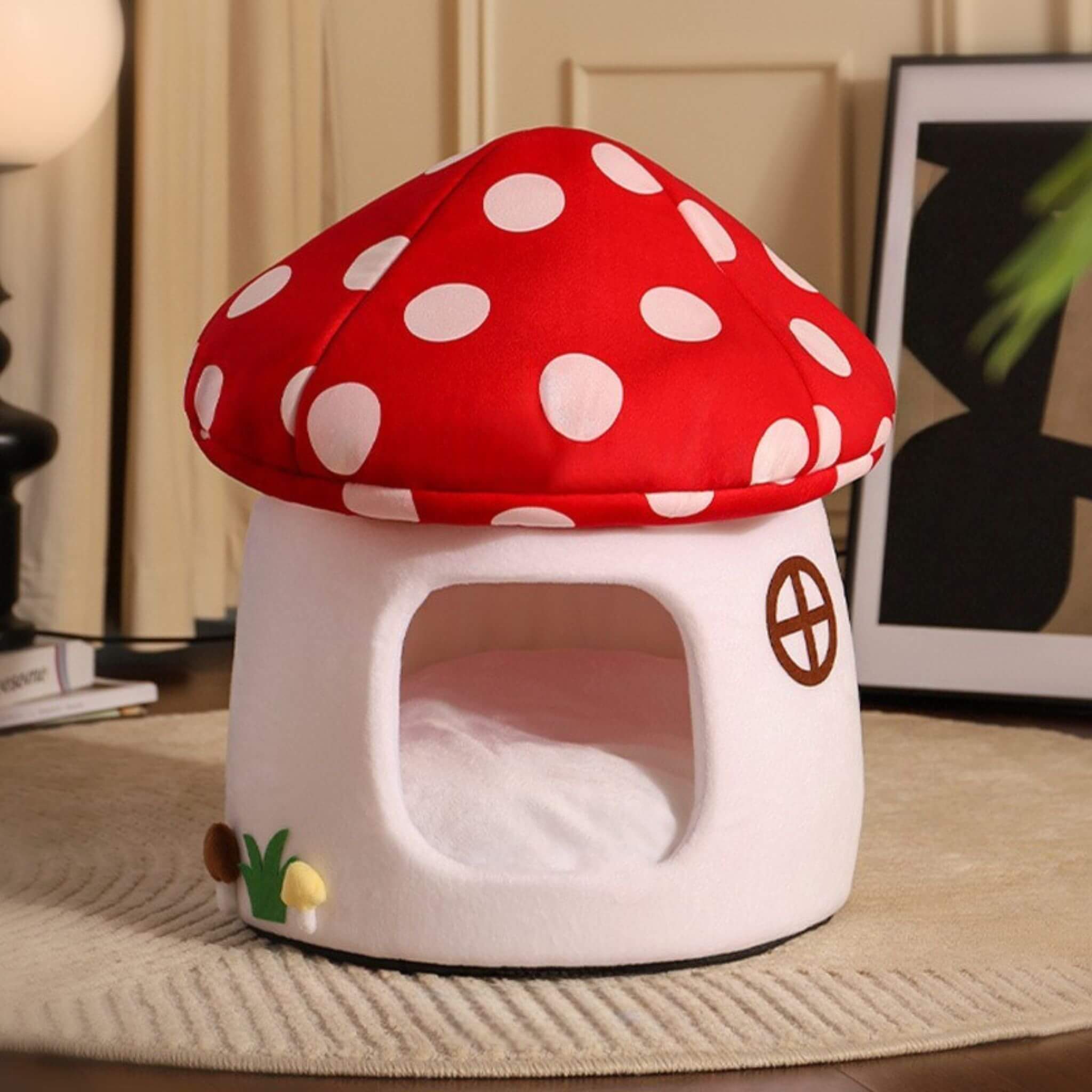 Niche pour chat intérieur Champignon