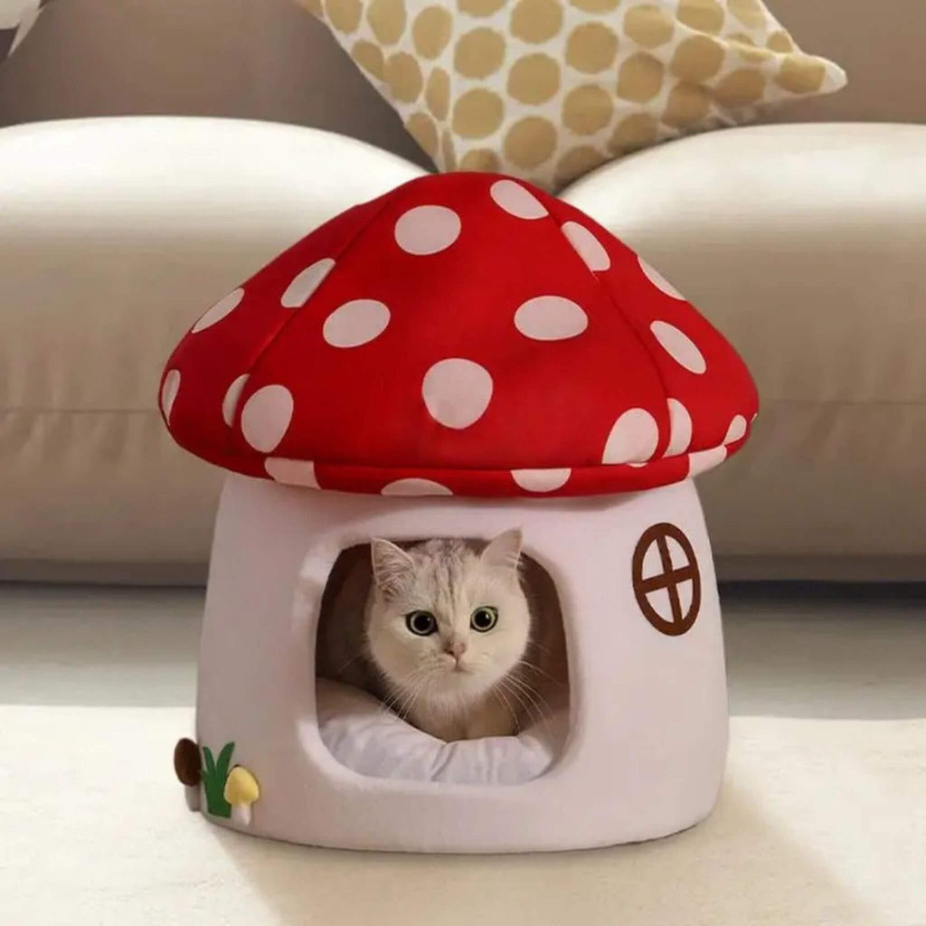 Niche pour chat intérieur Champignon