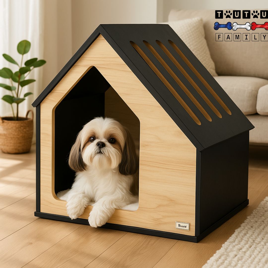 Niche pour chien intérieur design - BoisToutou™