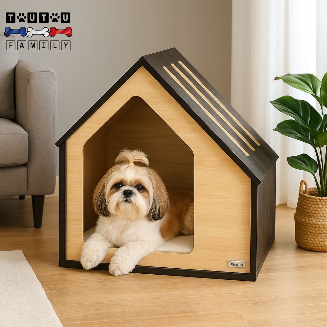 Niche pour chien intérieur design - BoisToutou™