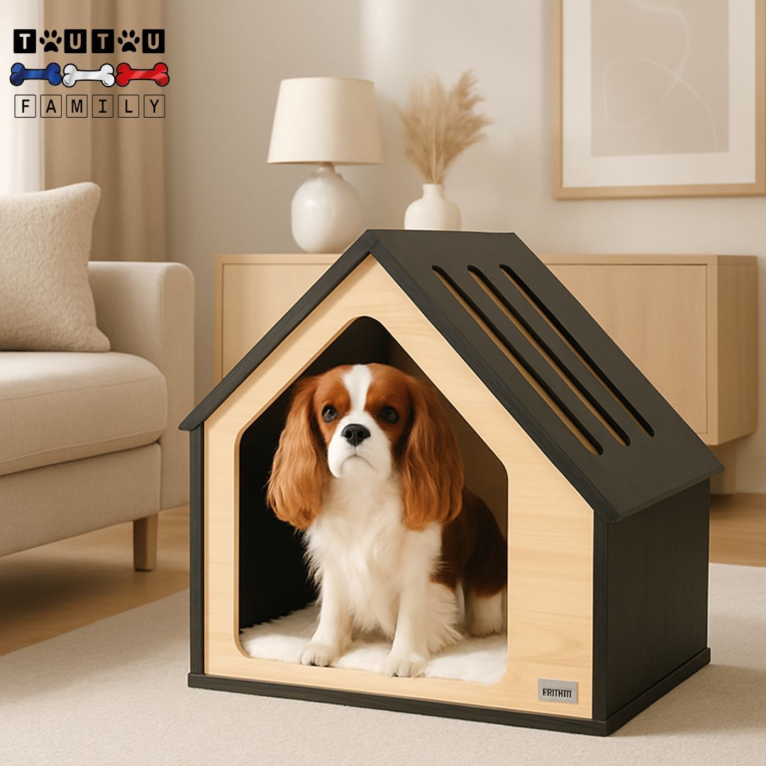 Niche pour chien intérieur design - BoisToutou™