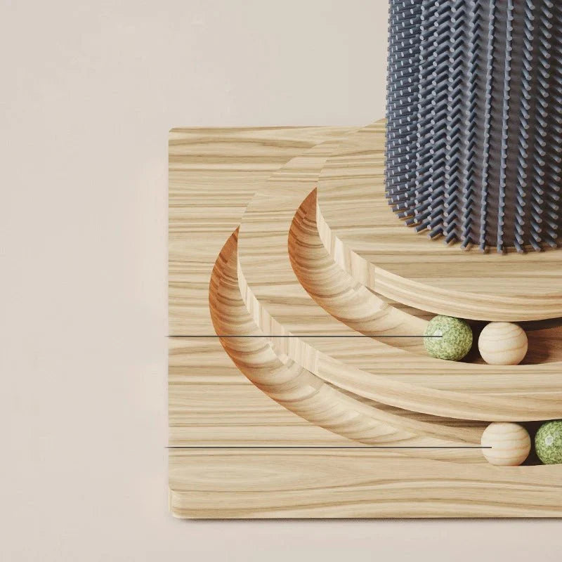 Ensemble Arbre En Sisal Et Jouet Bois Pour Chat