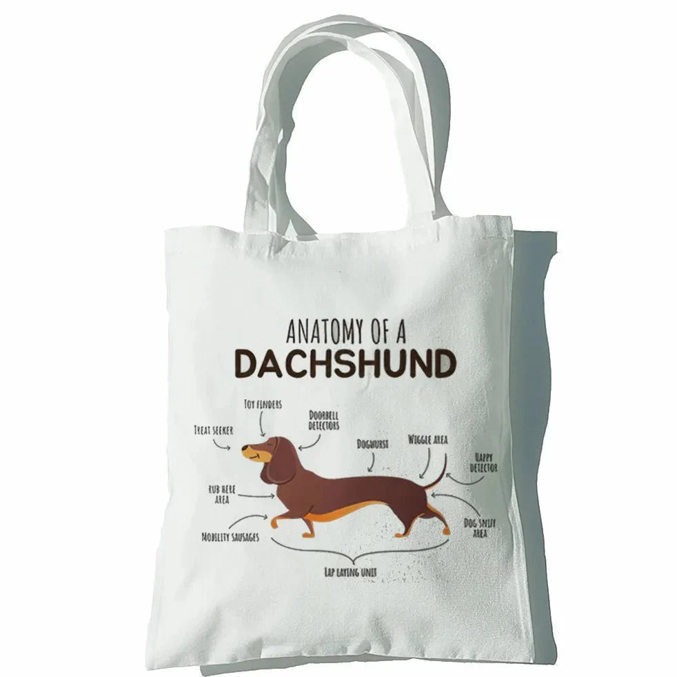 Sac en toile Teckel Oscar et Plume 15