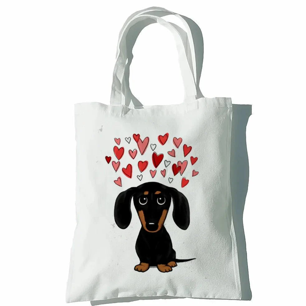 Sac en toile Teckel Oscar et Plume 3