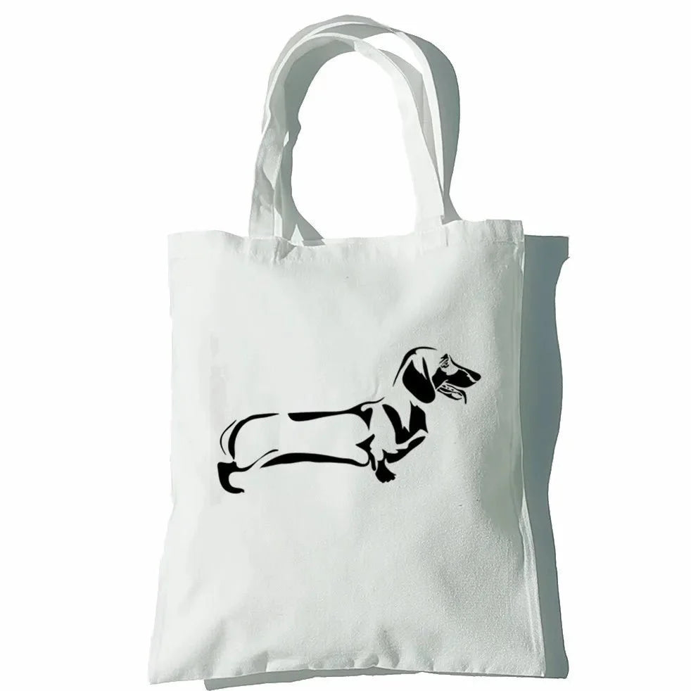 Sac en toile Teckel Oscar et Plume 25