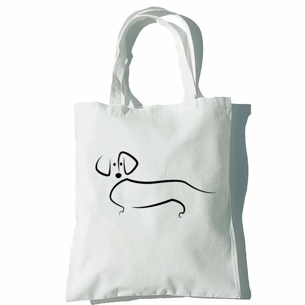 Sac en toile Teckel Oscar et Plume 16