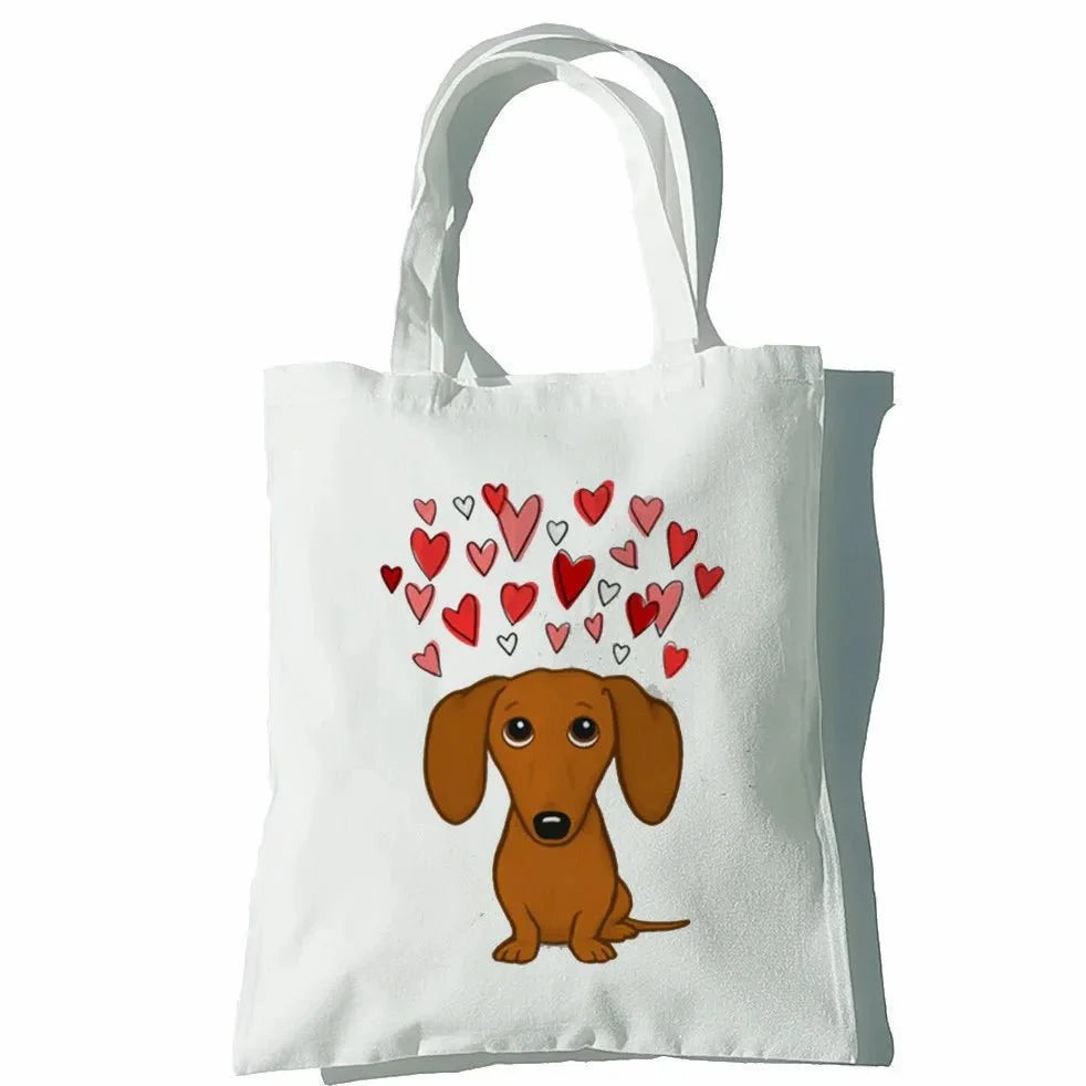 Sac en toile Teckel Oscar et Plume 17