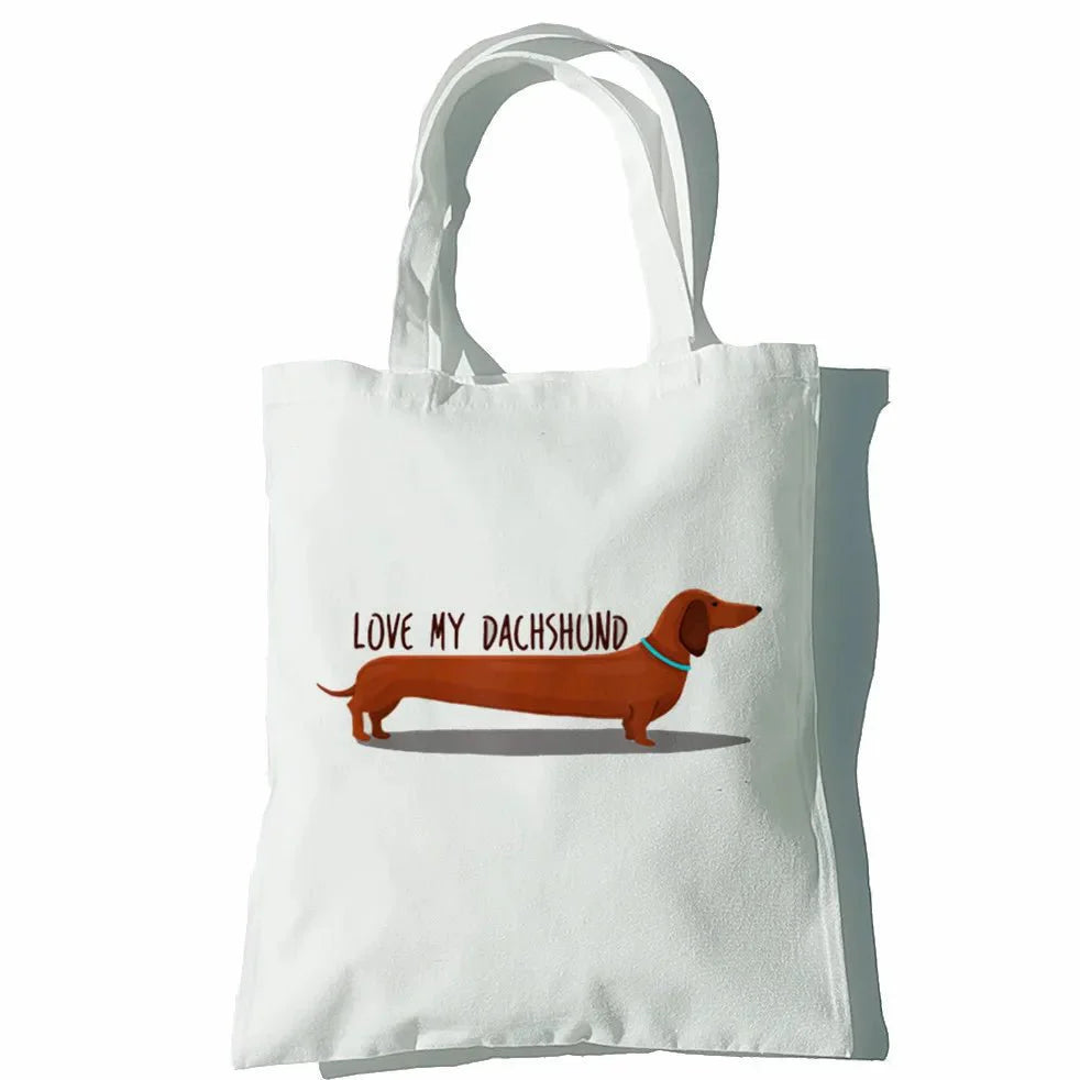 Sac en toile Teckel Oscar et Plume 22