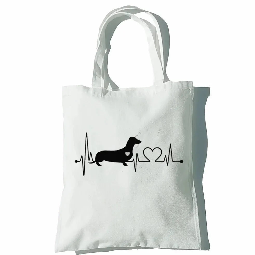 Sac en toile Teckel Oscar et Plume 4