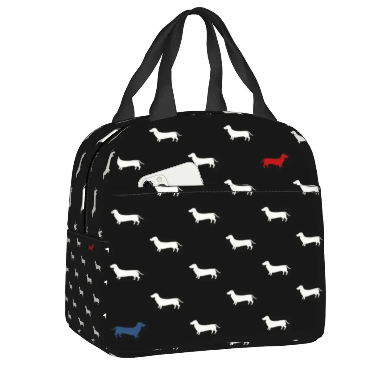 Sac Isotherme impression teckel Oscar et Plume 15