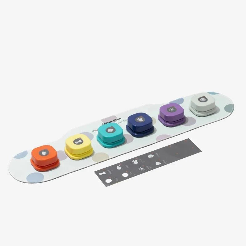 Jouet d'apprentissage vocal pour chien Oscar et Plume 6 Boutons