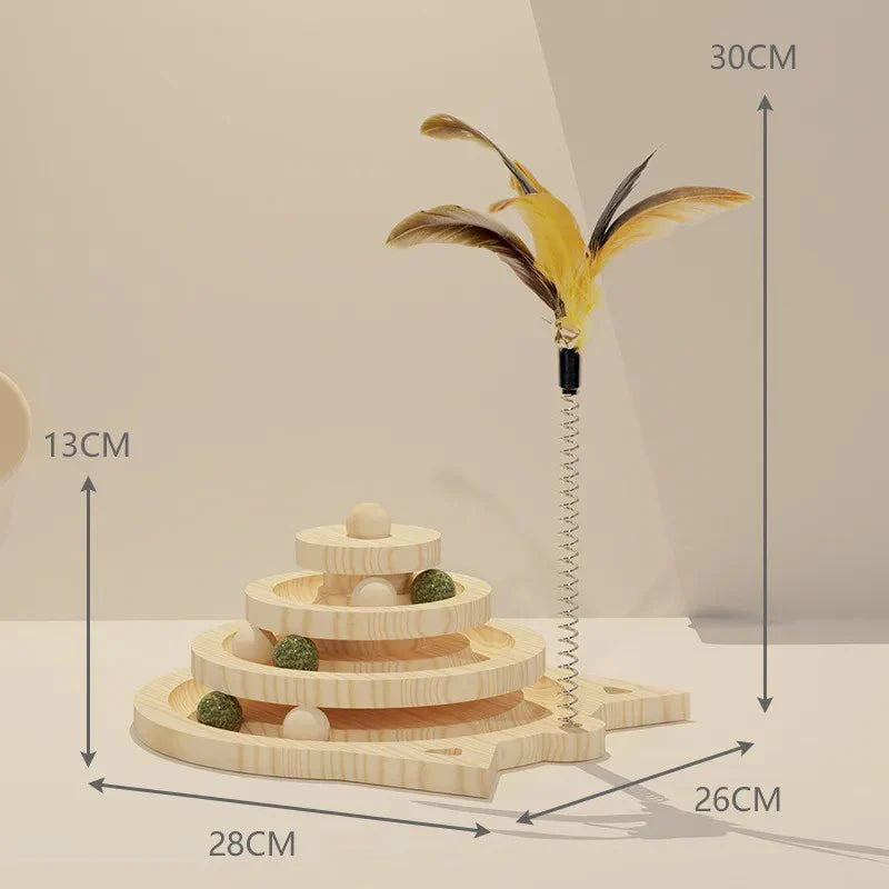 Jouet d'entrainement en bois Oscar et Plume 4 plateaux