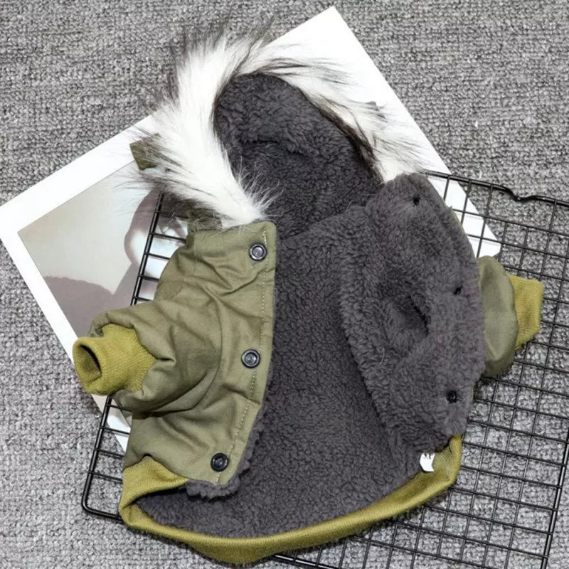 Manteau À Capuche Coupe-Vent Pour Petit Et Moyen Chien