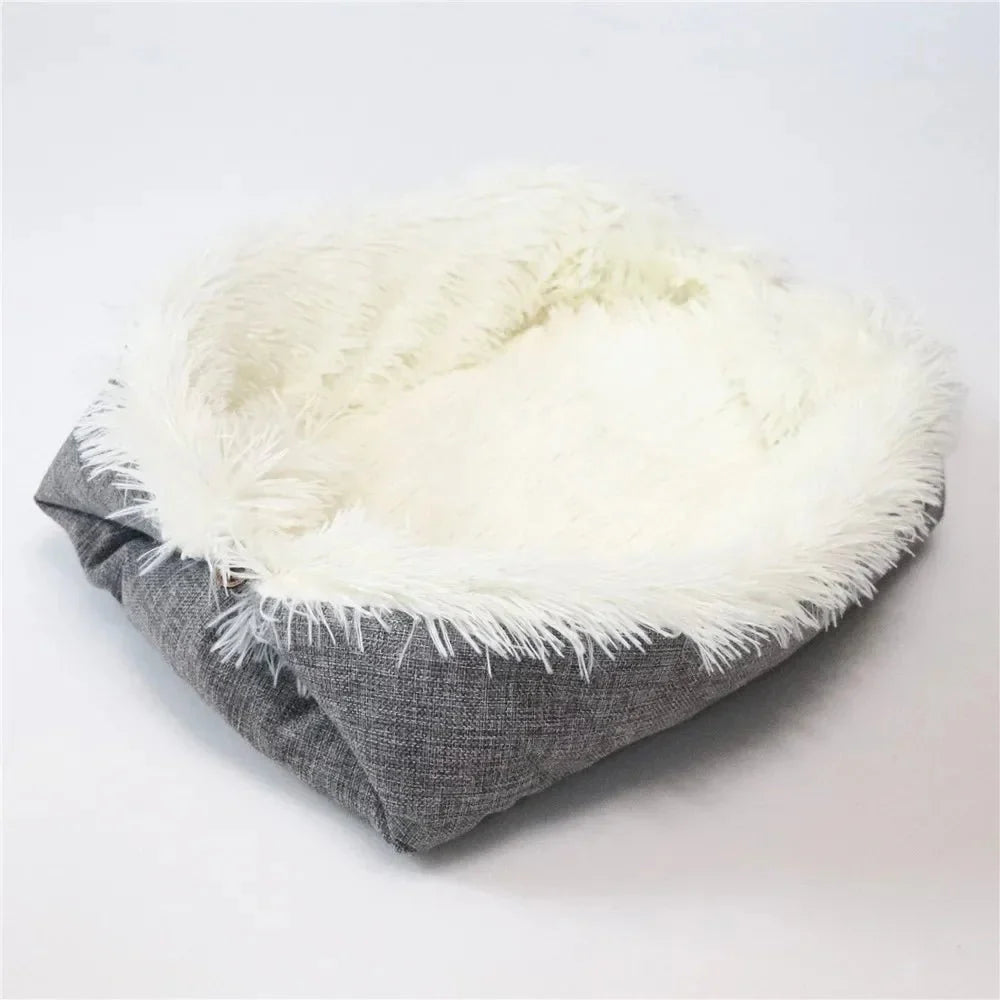 Lit multi position intérieur douillet pour chat Oscar et Plume Blanc