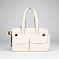 Sac de transport pour chat et petit chien Oscar et Plume Blanc