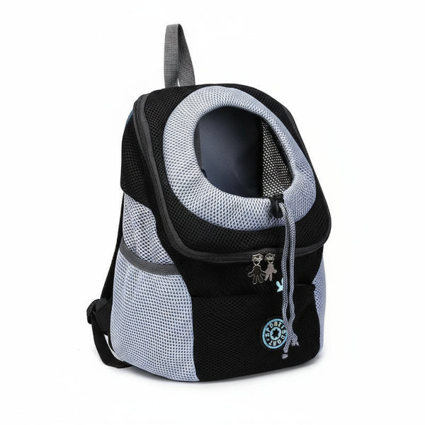 Sac à dos pour petit et moyen chien Oscar et Plume Noir / S : (0-3 kg)