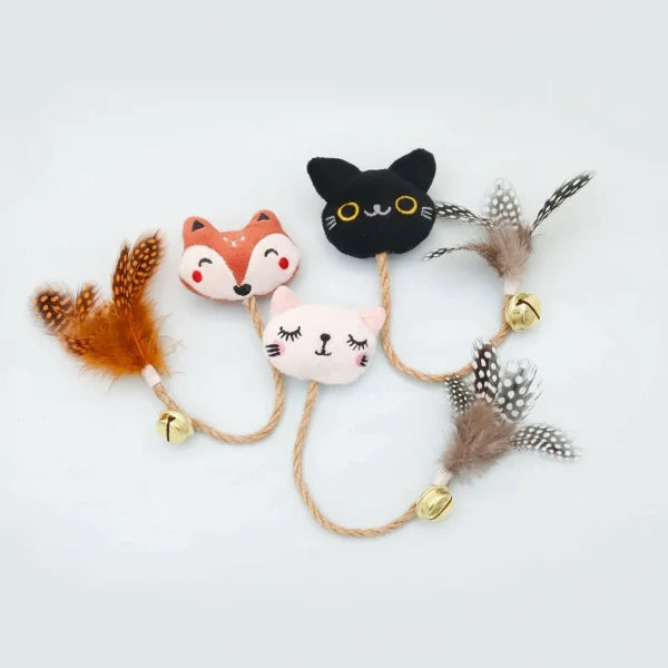 Jouet Avec Plume Et Clochette Pour Chat
