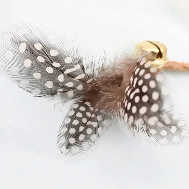 Jouet Avec Plume Et Clochette Pour Chat