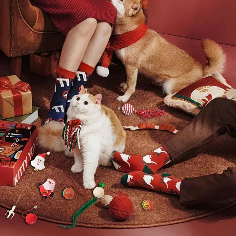 Chaussette garnie de Nöel pour chat