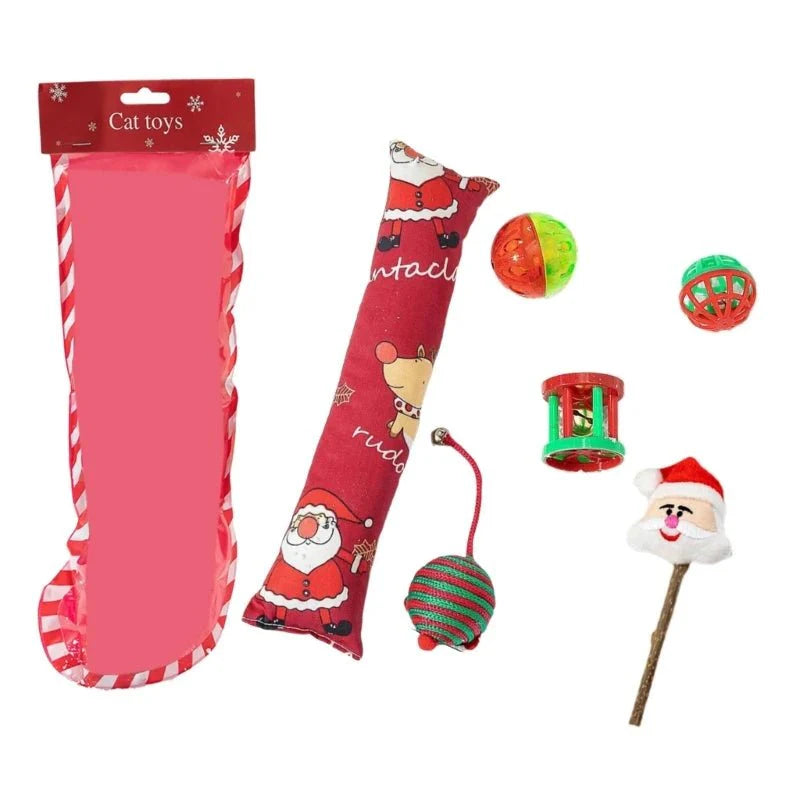 Chaussette garnie de Nöel pour chat Oscar et Plume Chaussette 5