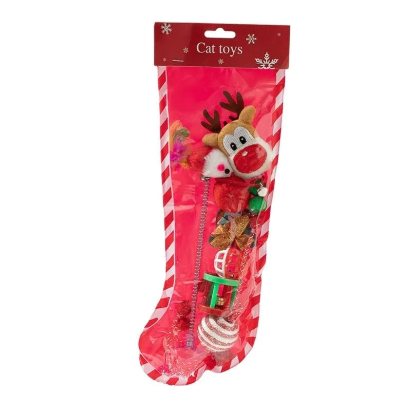 Chaussette garnie de Nöel pour chat
