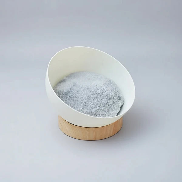 Panier Rond Design Sur Support Bois