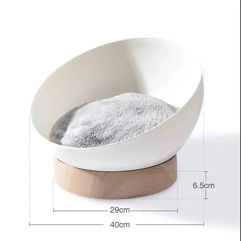 Panier Rond Design Sur Support Bois