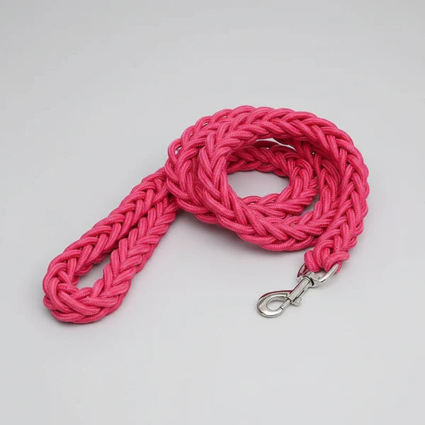 Laisse résistante en nylon de 1,3 m pour chien Oscar et Plume Rose / Diamètre 1.5 cm