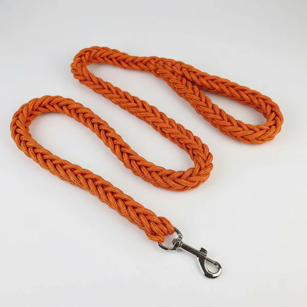 Laisse résistante en nylon de 1,3 m pour chien Oscar et Plume Orange / Diamètre 1.5 cm