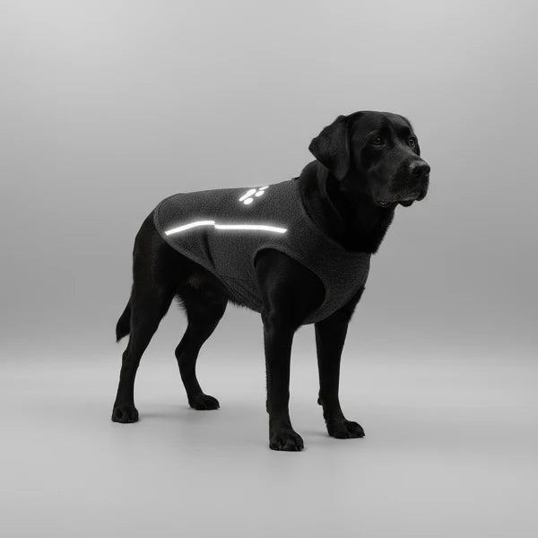 T-shirt fin avec bande réfléchissante pour chien