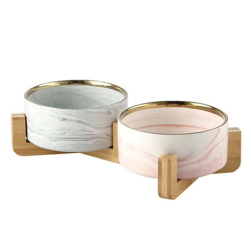 Gamelle Céramique Marbré Pour Chien