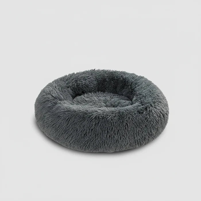 Lit moelleux déhoussable et lavable pour chien et chat Oscar et Plume Gris foncé / XS (40 cm)
