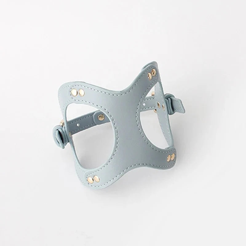 Harnais en simili cuir pour petit chien et chat Oscar et Plume Harnais gris / XS